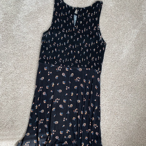 Loft Black Floral Mini Dress - Picture 3 of 3